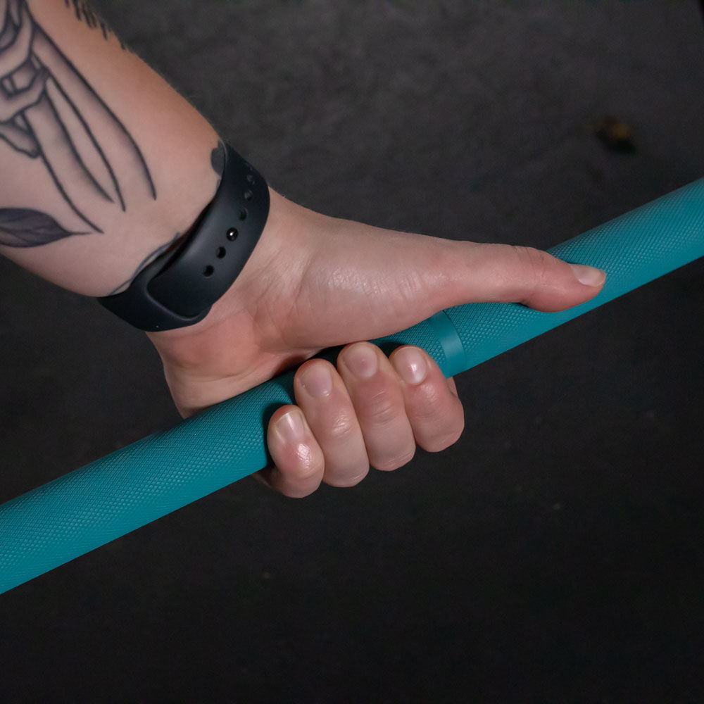 TITAN Series Women’s Olympic Barbell - Color: Teal | Teal - view 28