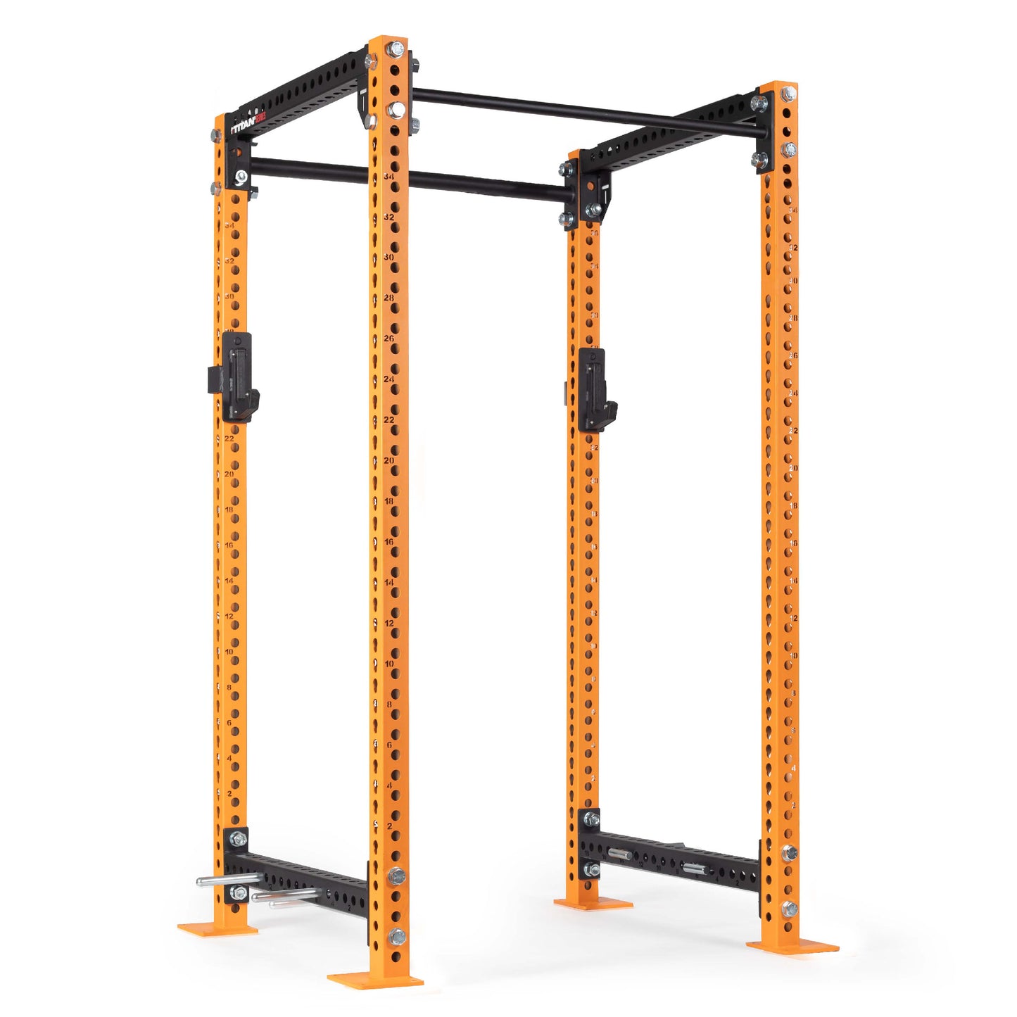 TITAN Series Power Rack | Orange / 2” Fat Pull-Up Bar / No J-Hooks - view 11