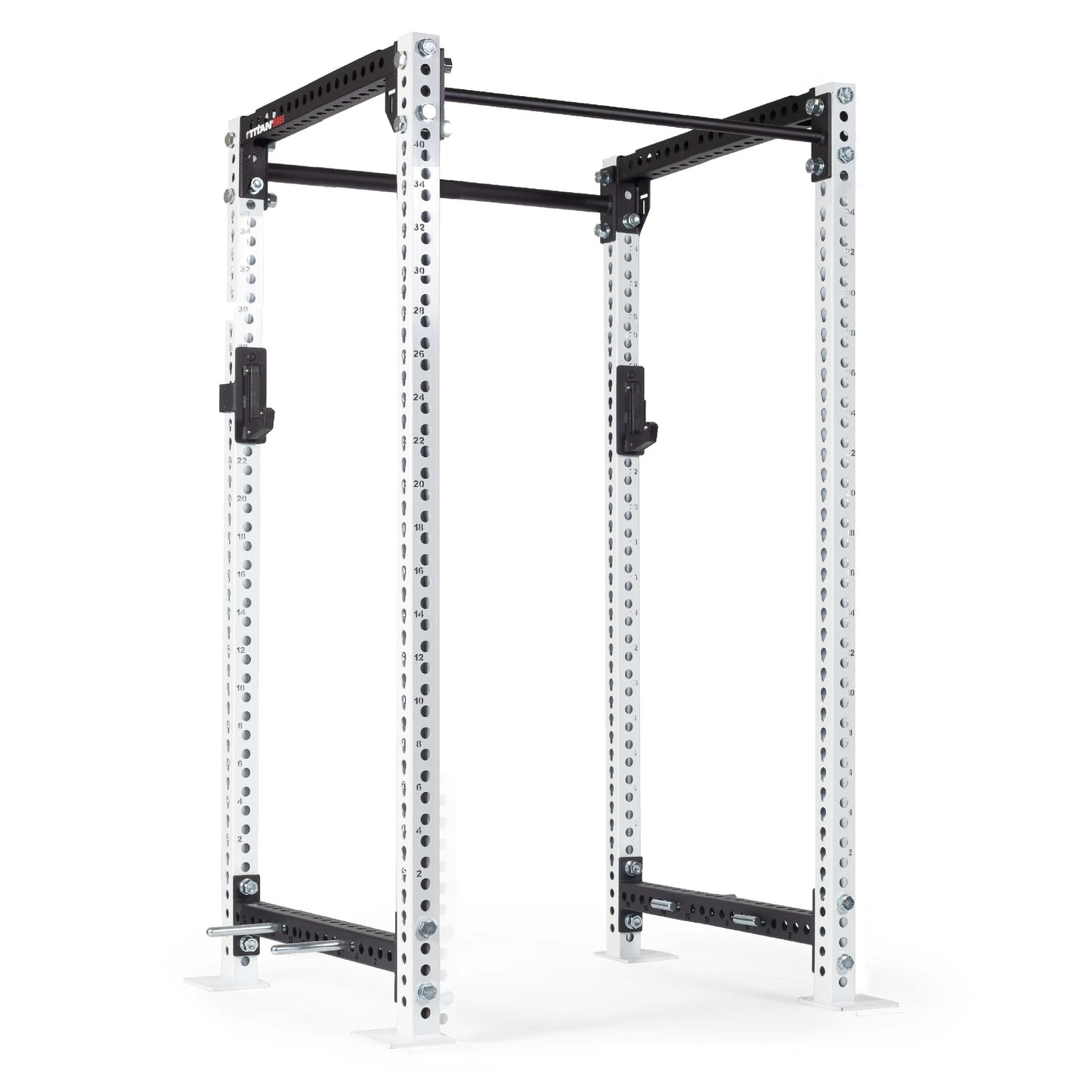 TITAN Series Power Rack | White / 2” Fat Pull-Up Bar / No J-Hooks - view 26