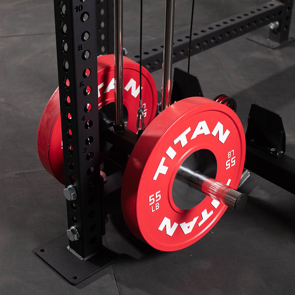 TITAN Series Lat Tower Power Rack Attachment | 100" / Crossmember Nameplate - view 68