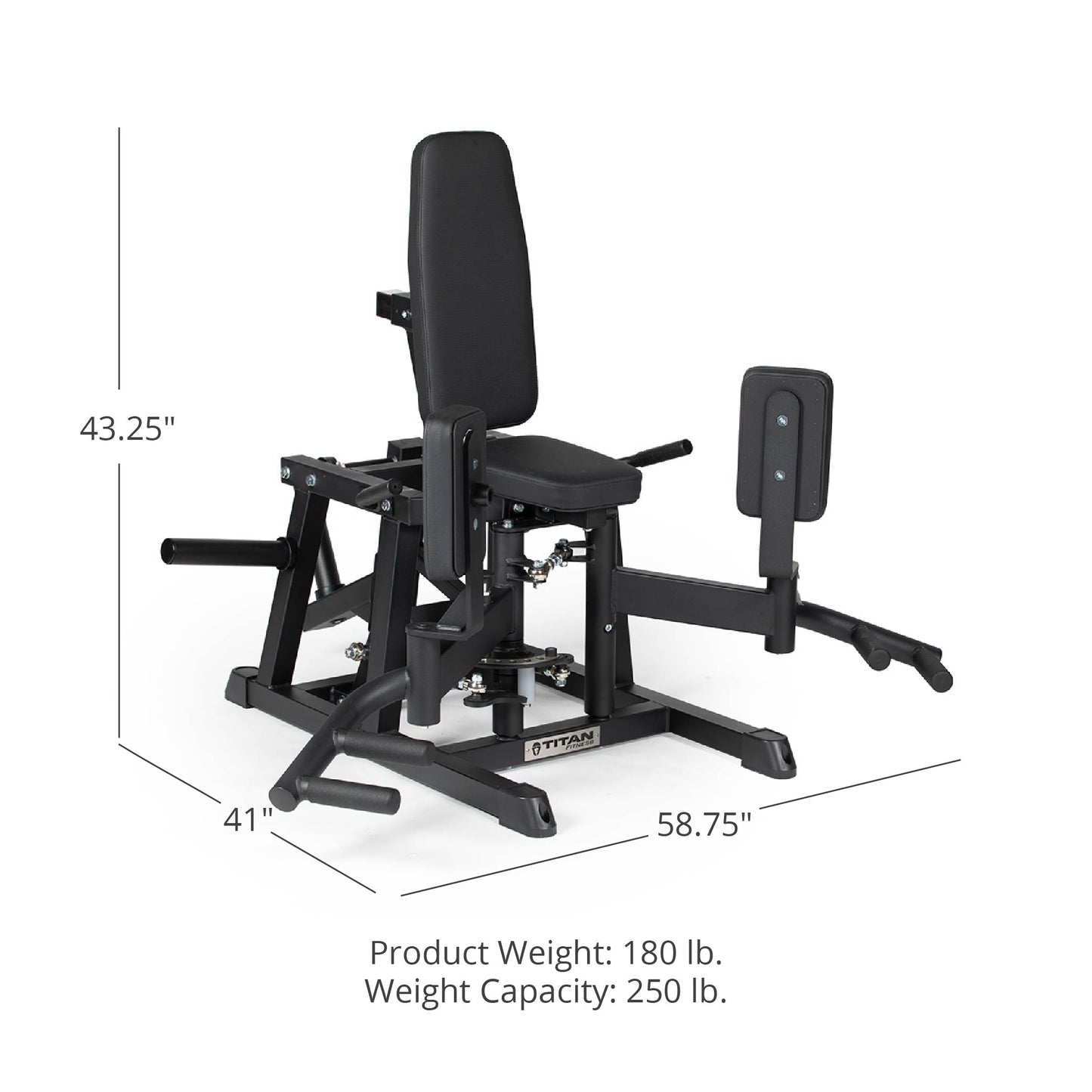 Plate-Loaded Hip Abductor And Adductor Exercise Machine - view 12