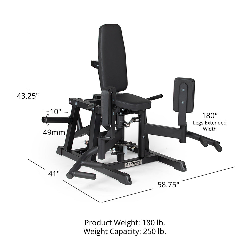 Plate-Loaded Hip Abductor & Adductor Machine – Inner/Outer Thigh, 660 Lb Capacity, Commercial