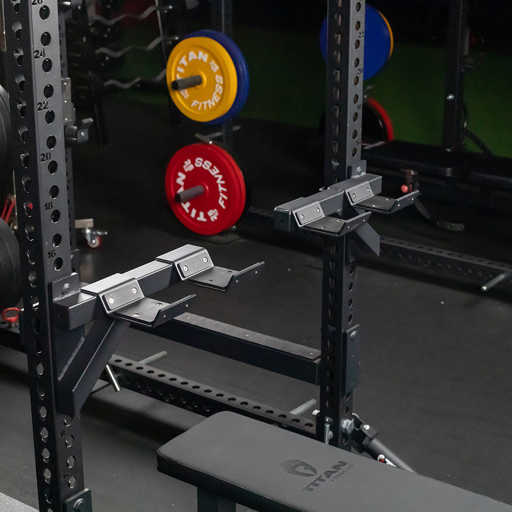 Dumbbell Weight Bar Holders Fits X-3 or TITAN Series - Spotter Arms ...