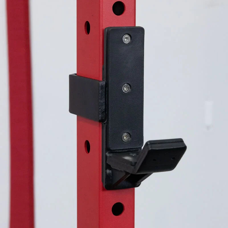 T-3 Series Power Rack - Reinforced J-hooks | Red / 4 Pack Weight Plate Holders