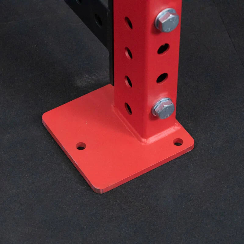 T-3 Series Power Rack Bolt Together Design Detail | Red / 4 Pack Weight Plate Holders