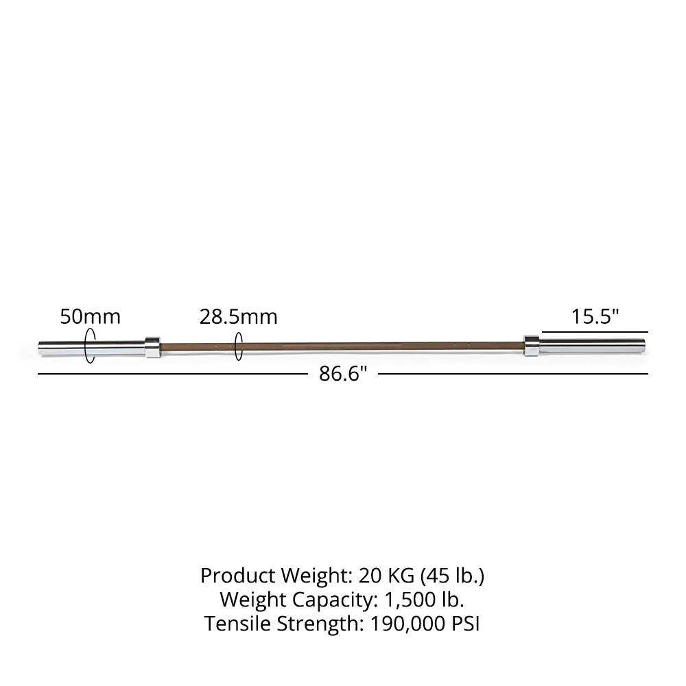 TITAN Series Cerakote Olympic Barbell | Bronze