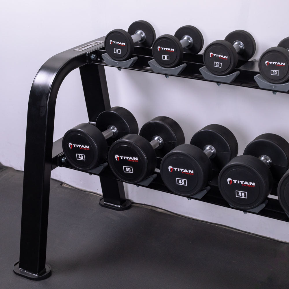 Tier Saddle Dumbbell Rack Titan Fitness - Main Image