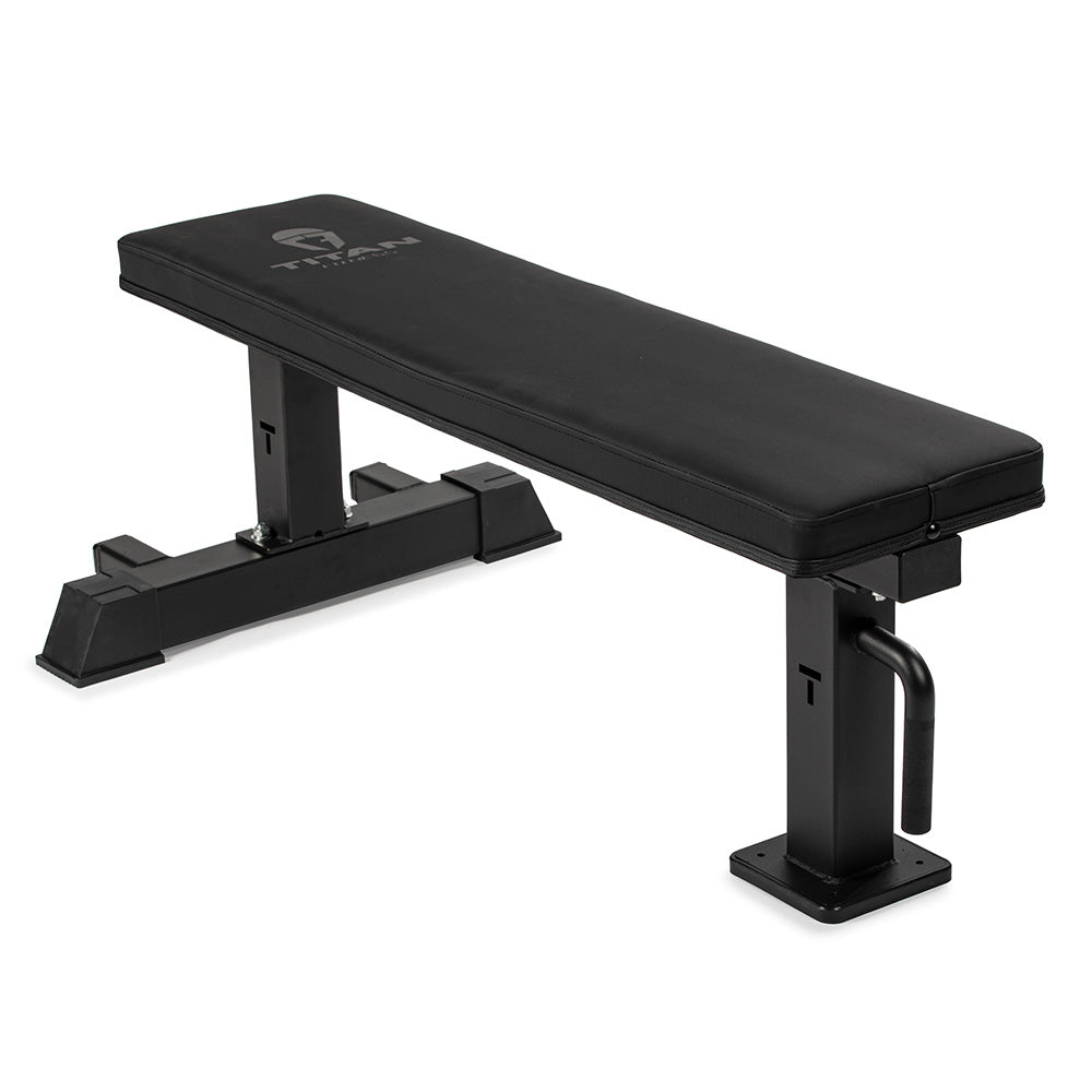 Elite Series Single Post Flat Bench | Titan Fitness