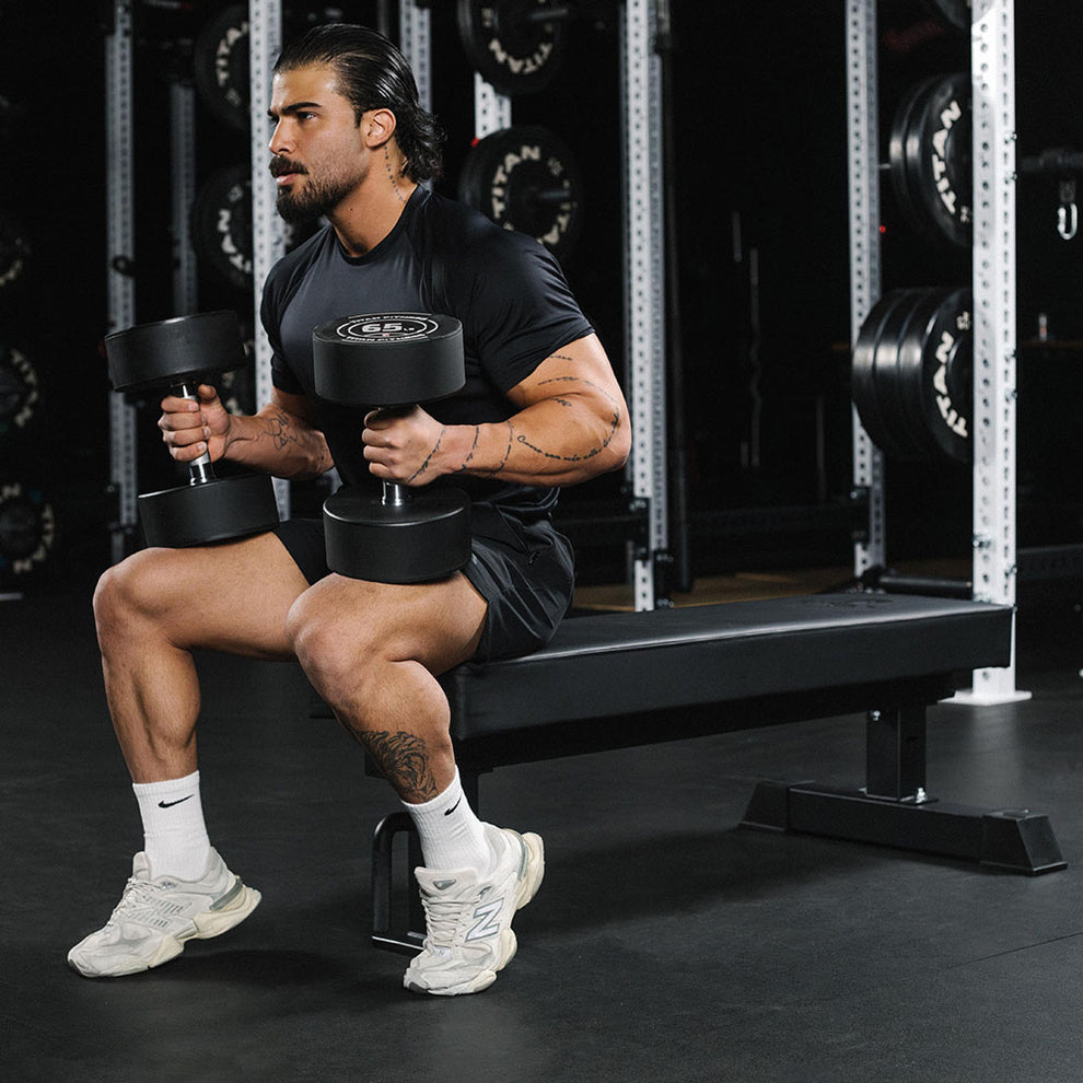 TITAN Series Single Post Flat Bench | Titan Fitness