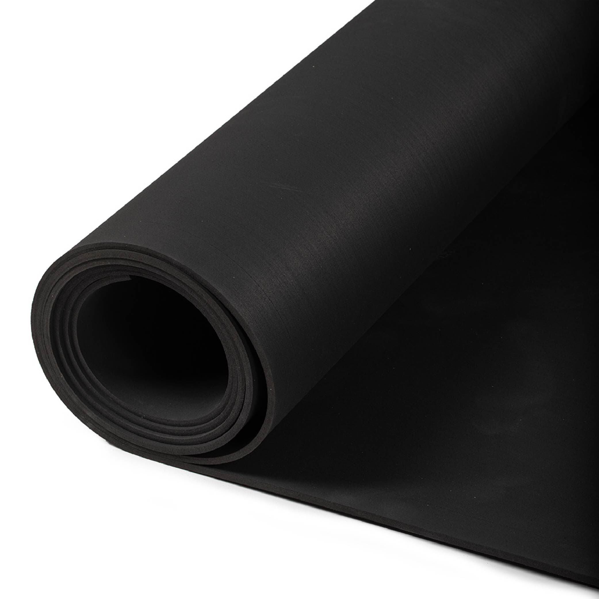 Titan Black Rubber Gym Flooring Roll