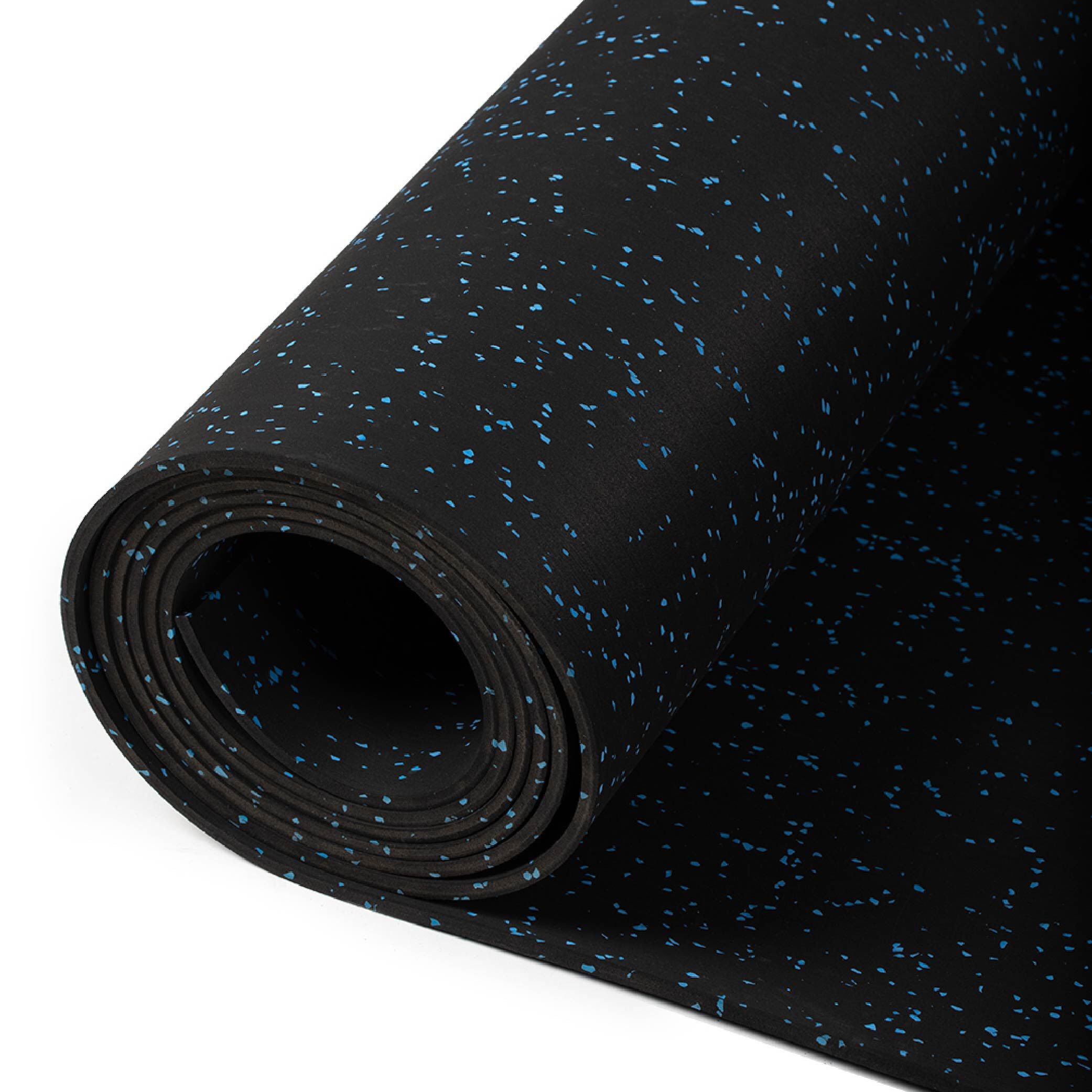 Blue Crumb Rubber Gym Flooring Roll Titan Fitness