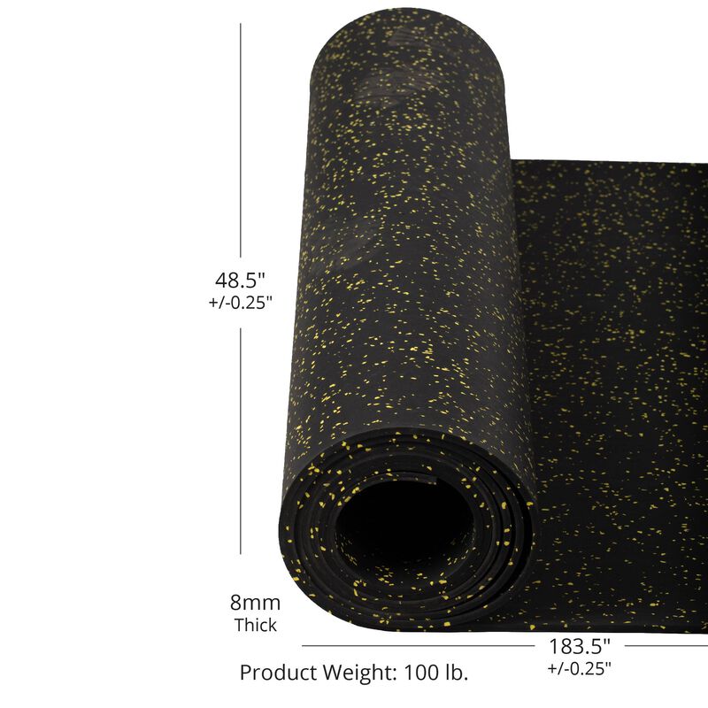 Yellow Crumb Rubber Gym Flooring Roll - view 7