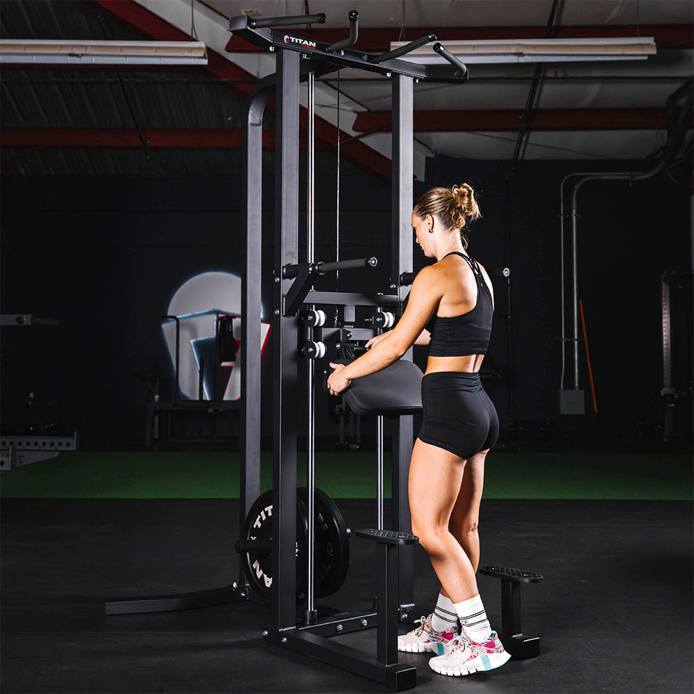 Plate-Loaded Assisted Pull-Up & Dip Machine | Titan Fitness
