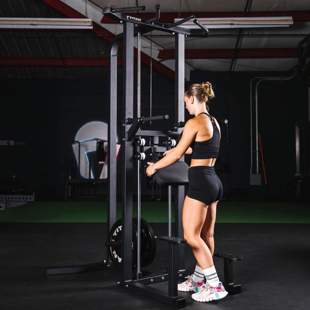 Plate-Loaded Assisted Pull-Up and Dip Machine - view 6