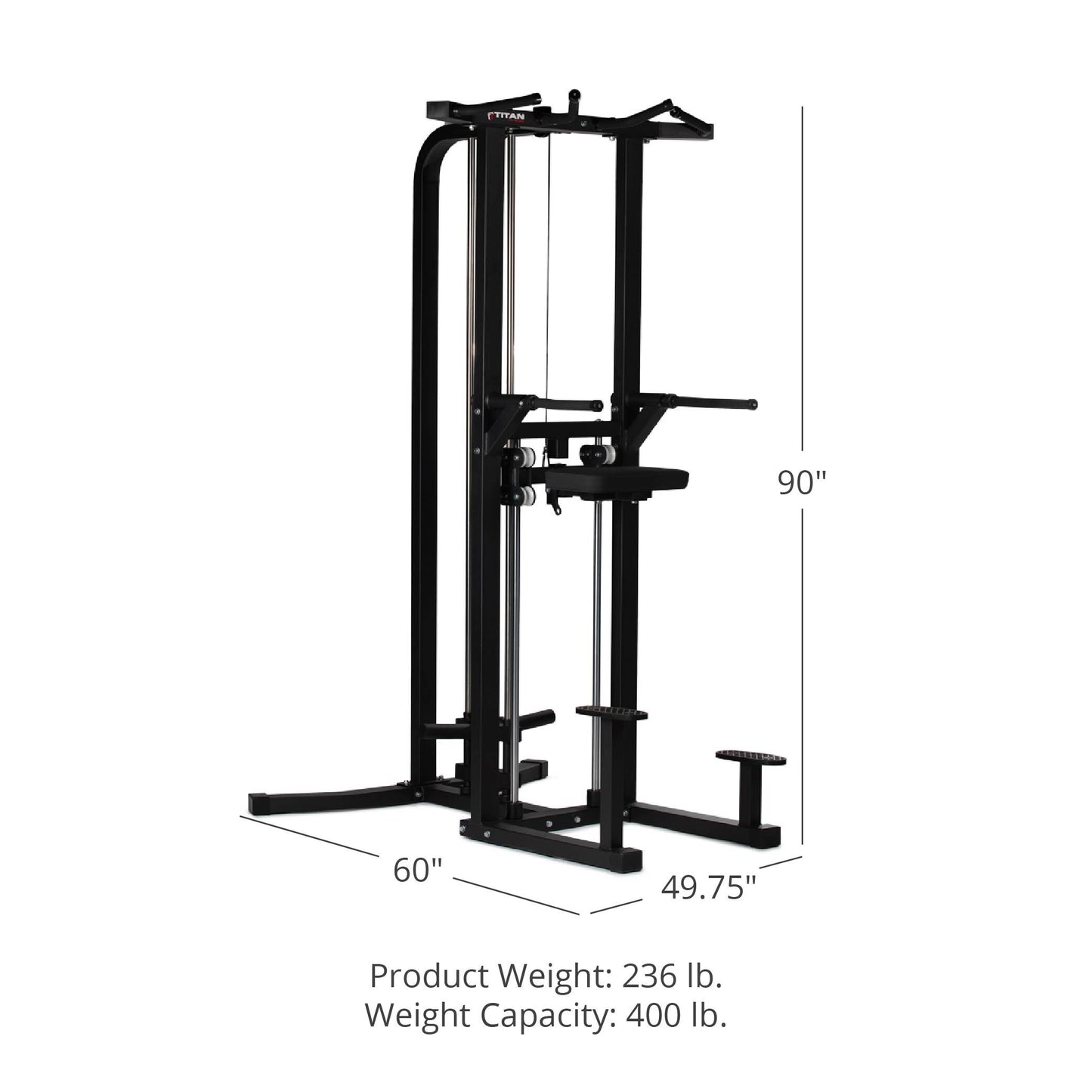 Plate-Loaded Assisted Pull-Up and Dip Machine - view 11