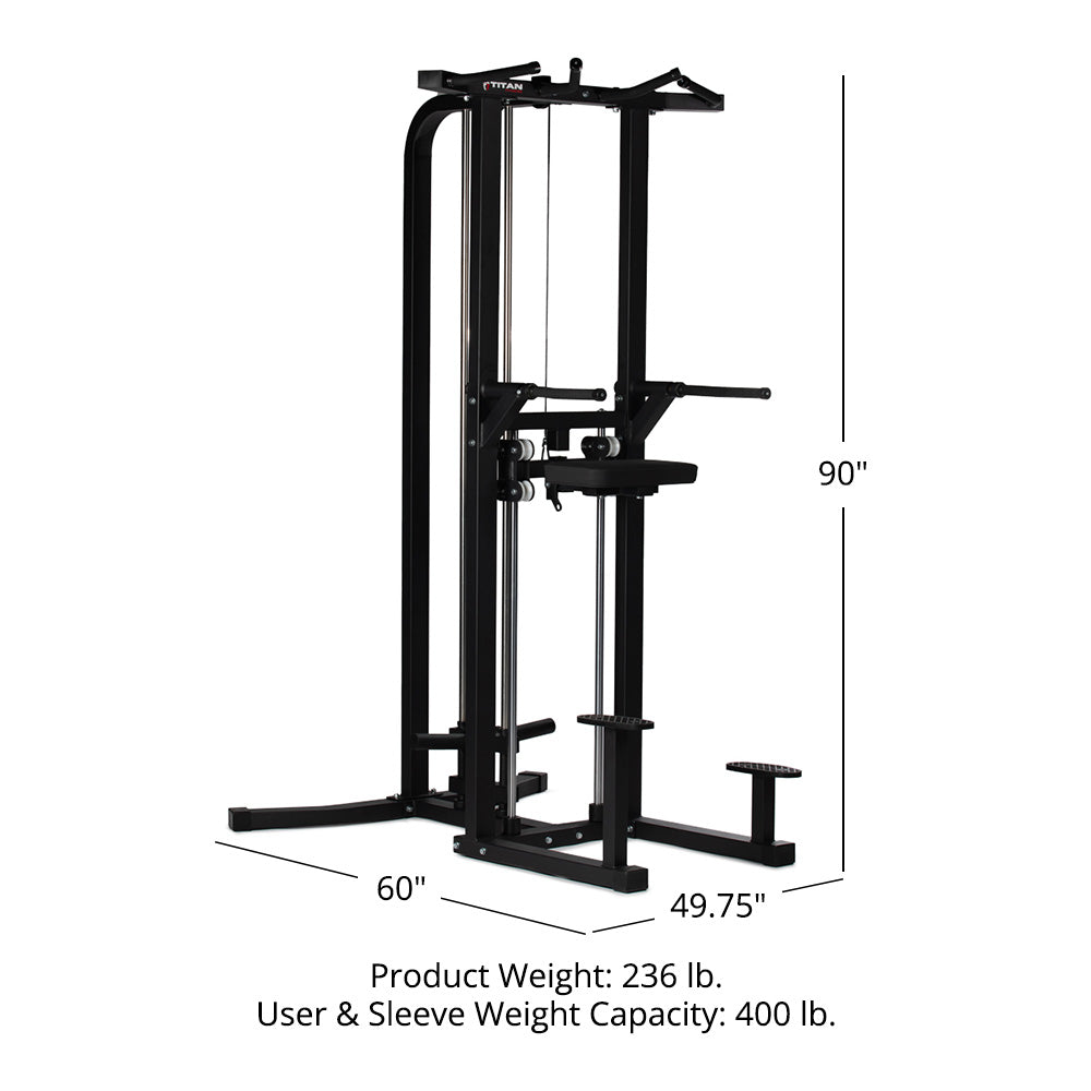 Plate-Loaded Assisted Pull-Up and Dip Machine