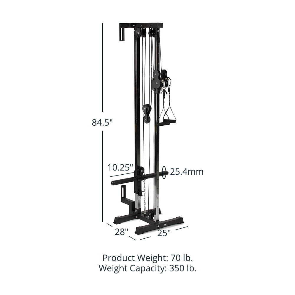 Wall Mounted Pulley Tower | Tall 84.5" - view 24