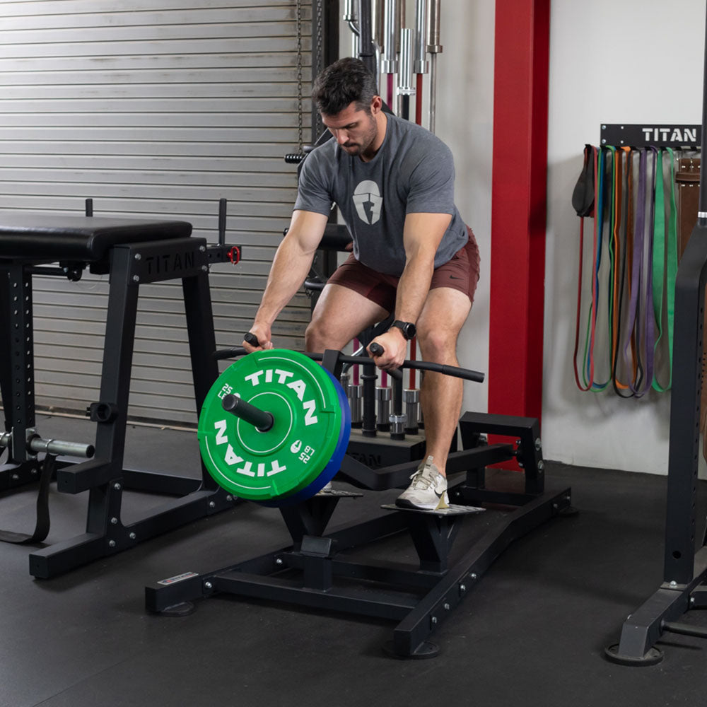 Scratch and Dent, Plate-Loaded Standing T-Bar Row Machine | Titan Fitness
