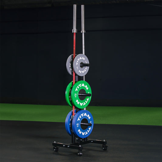 Scratch and Dent, Portable Plate and Barbell Storage Tree view 2