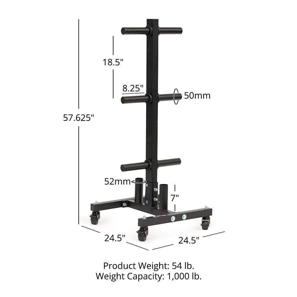 Portable Weight Plate and Barbell Storage Tree – Titan Fitness