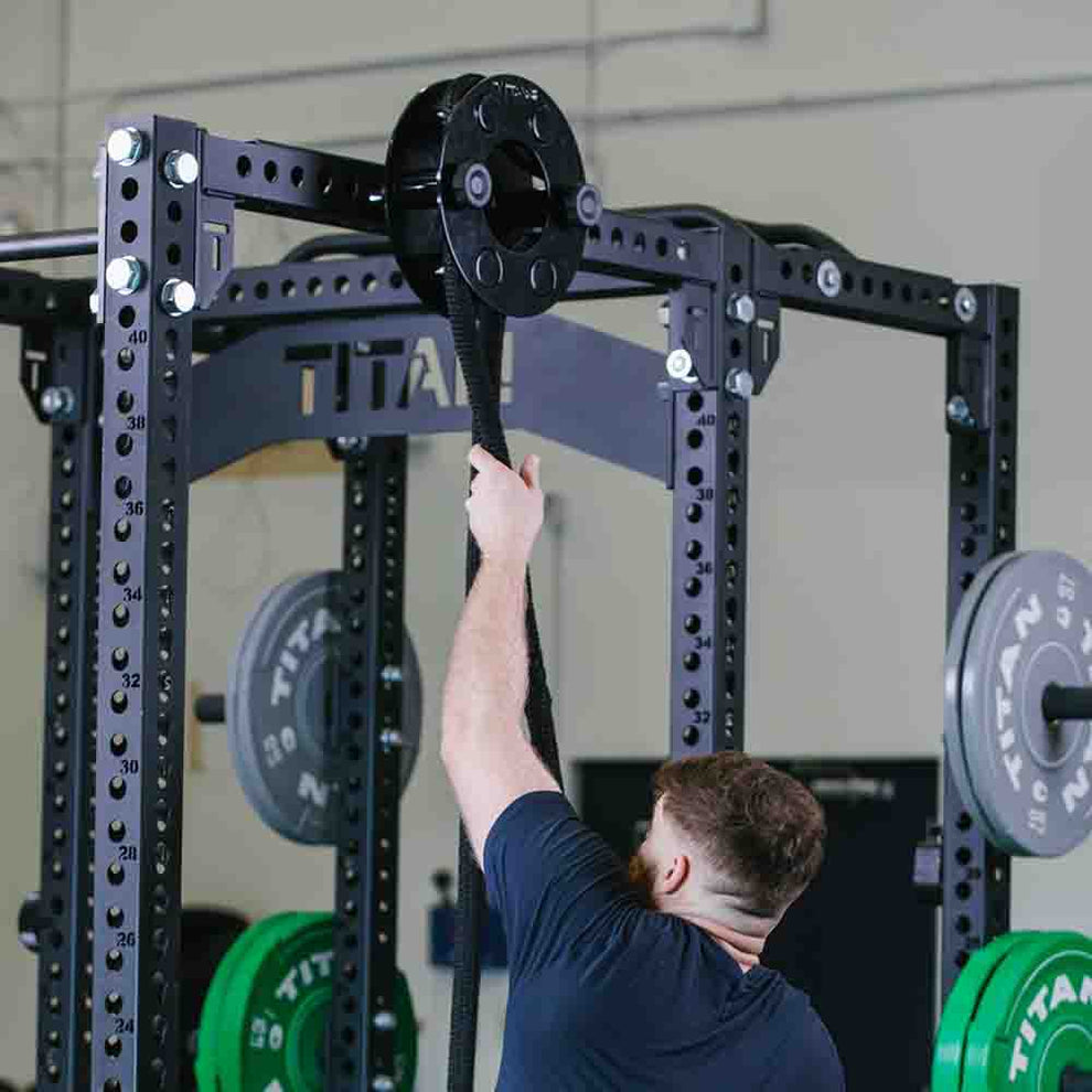 Infinity Pulling Ropes Rack Mounted Infinity Rope Pulley System – Titan Fitness