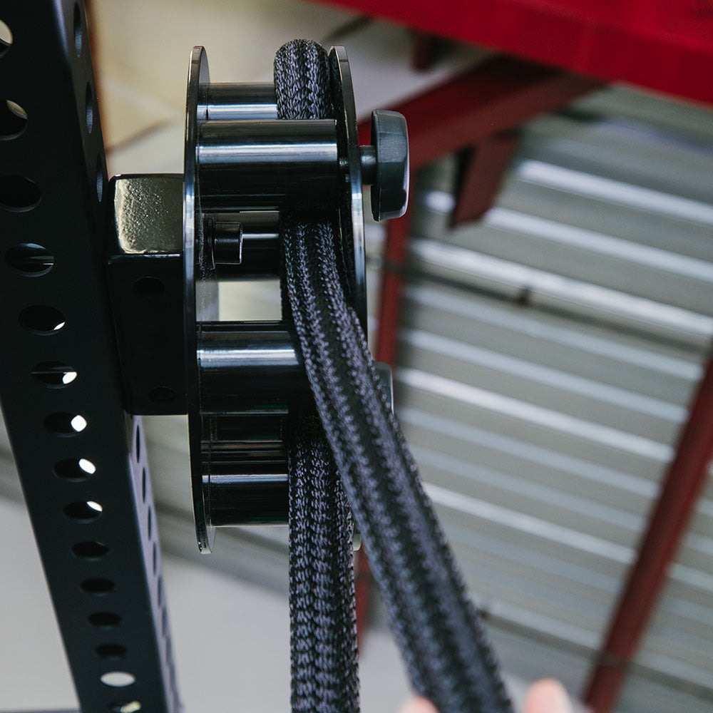 Rack Mounted Infinity Rope Pulley System