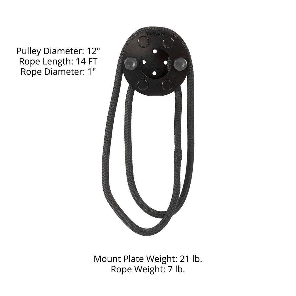 Rack Mounted Infinity Rope Pulley System – Titan Fitness