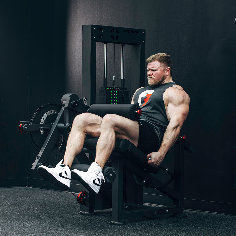 Leg Extension and Curl Machine 10 250 LB Selector Titan Fitness