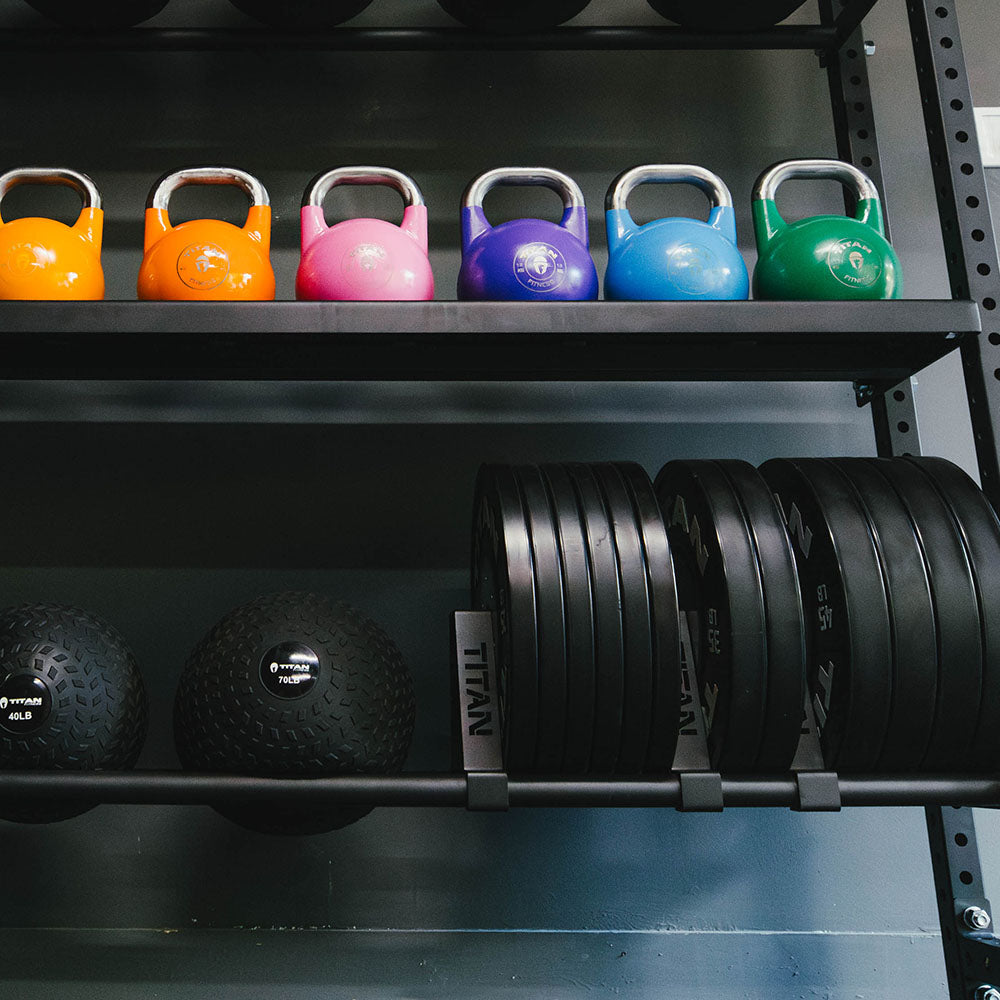 Elite Series Mass Storage System with Bumper Plate & Corner Shelves| Tier 2 45.5" / 42"