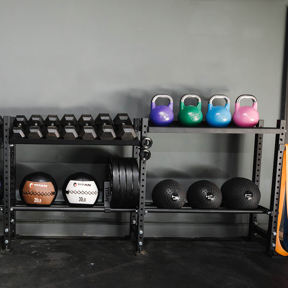 Elite Series Add-On Mass Storage System with Bumper & Medicine Ball Shelves | 3 Tier 73" / 42" - view 18