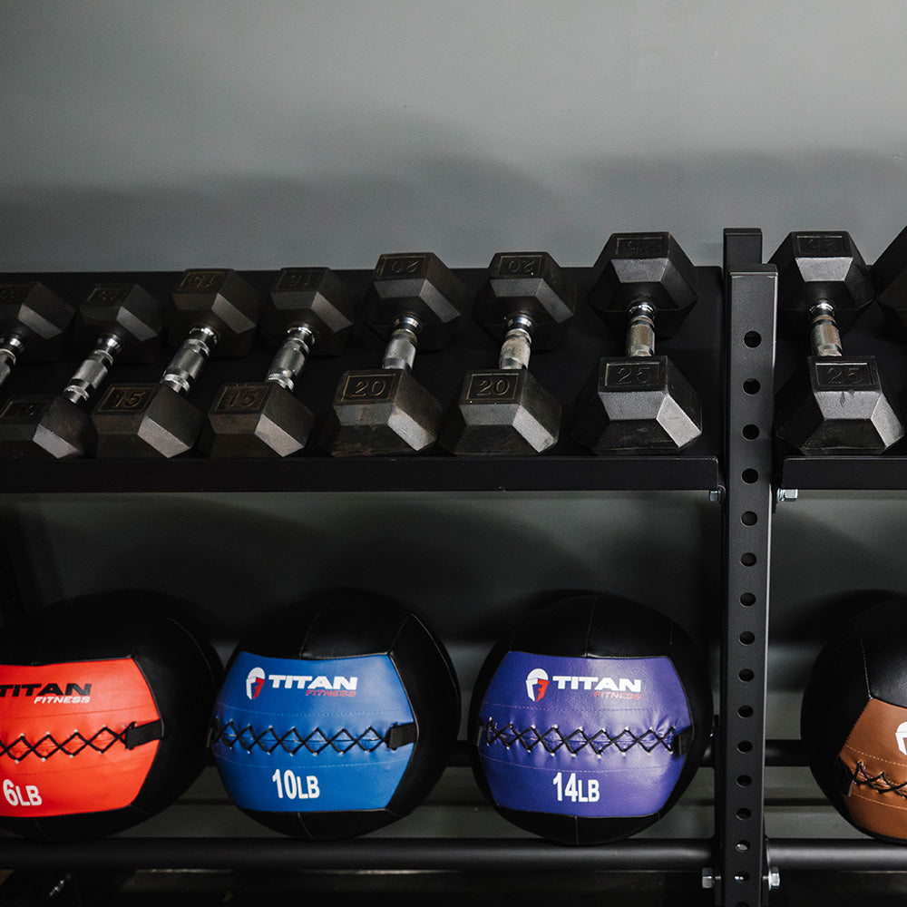 Elite Series Add-On Mass Storage System with Bumper & Medicine Ball Shelves | 3 Tier 73" / 42" - view 22