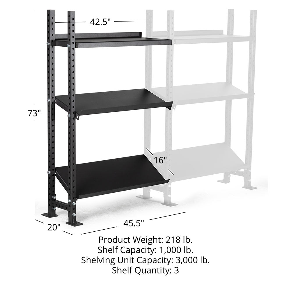 Elite Series Add-On Mass Storage System with Adjustable Shelves | 3 Tier 73" / 42" - view 24