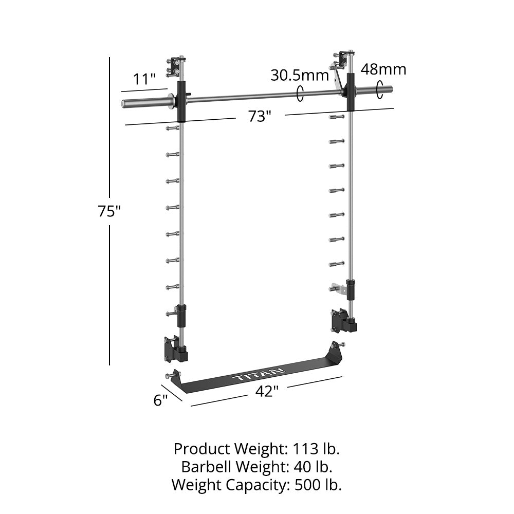 T-3 Series Smith Machine Power Rack Attachment Titan Fitness