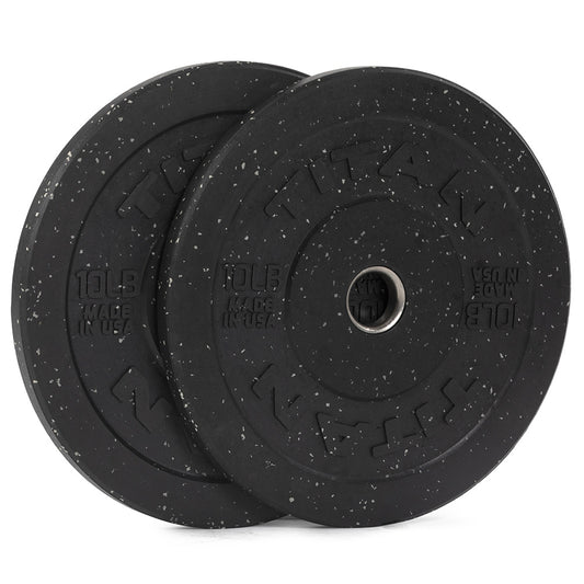 10 LB Pair Crumb Rubber Bumper Plates view 1