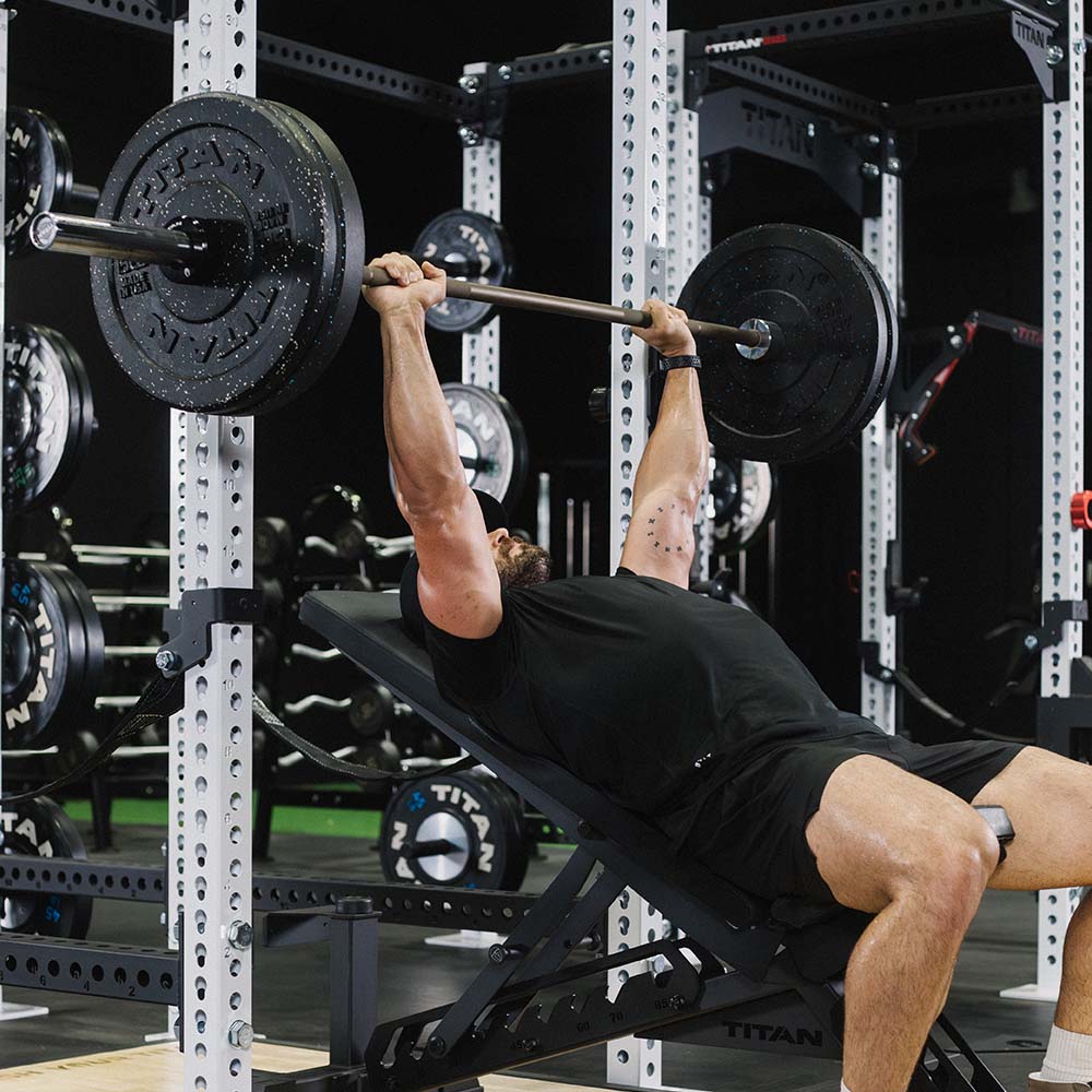 Titan Fitness 15 LB Pair Economy Series Black Olympic Bumper Plates - Rubber Coated