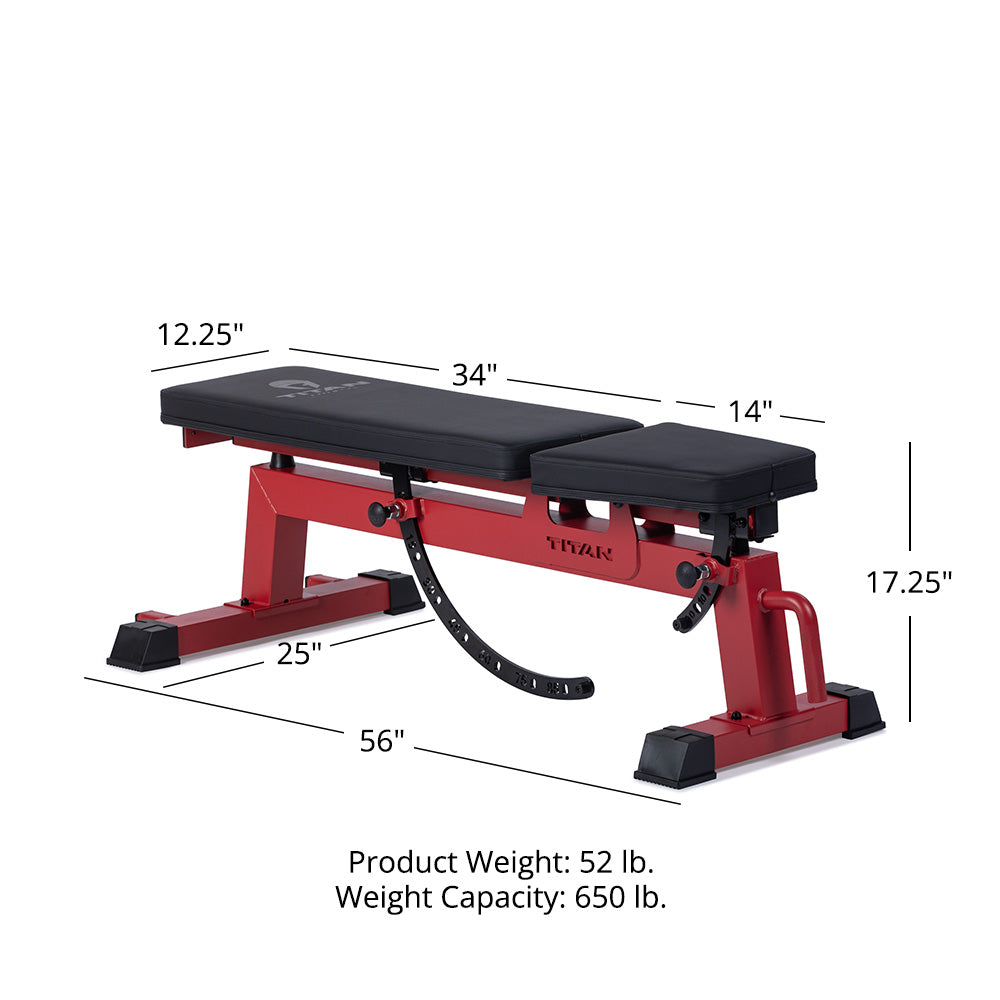 Performance Series Adjustable Bench | Red