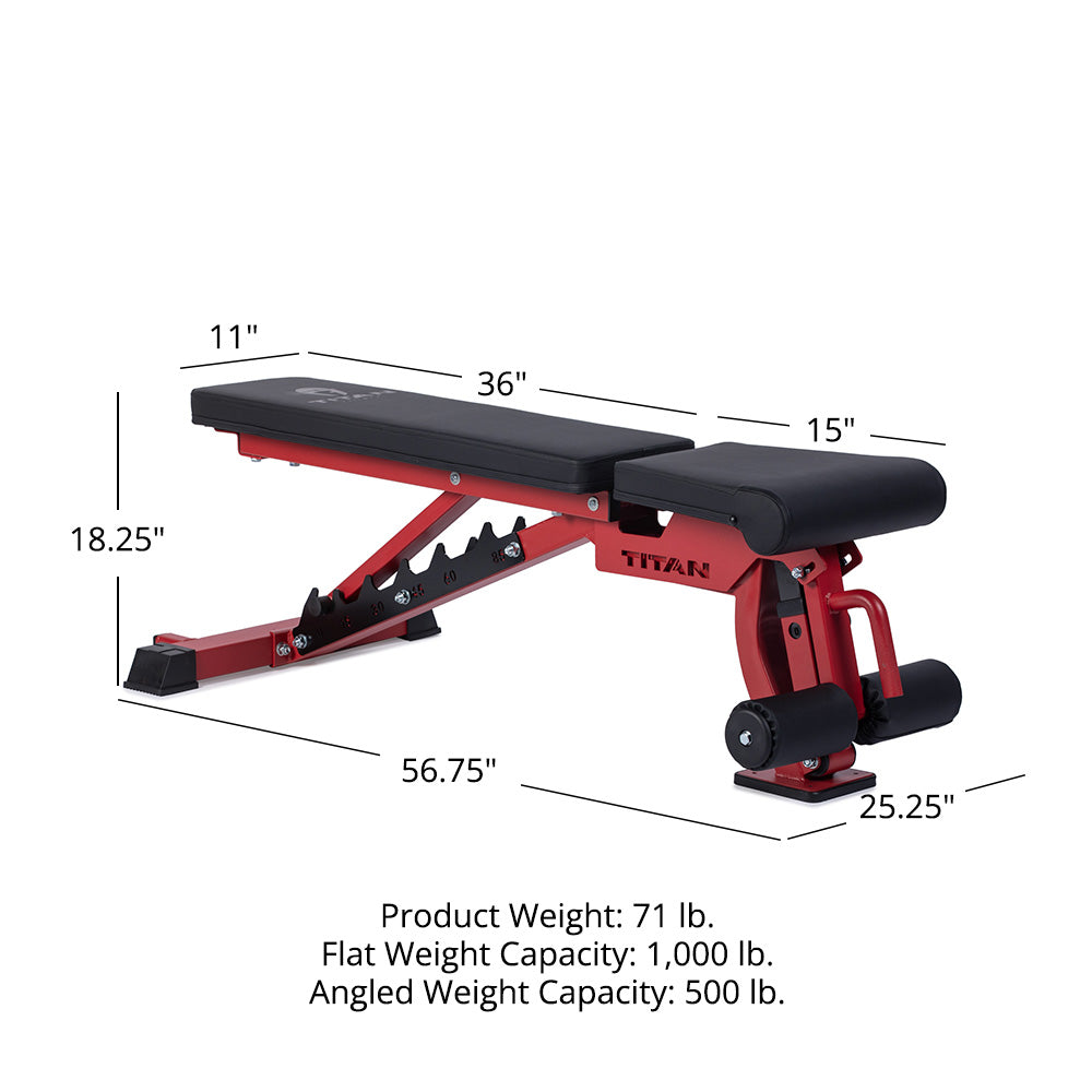 Elite Series Adjustable FID Bench | Red
