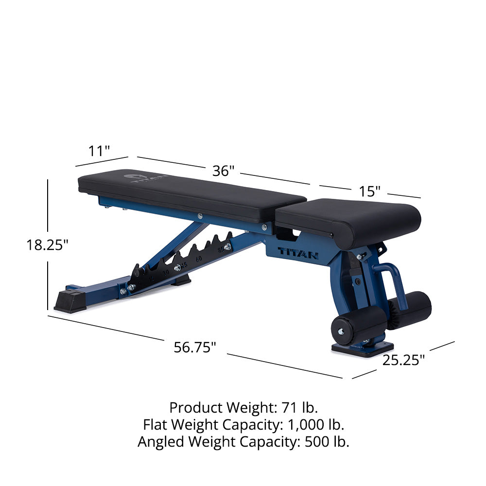 Elite Series Adjustable FID Bench | Navy - view 28