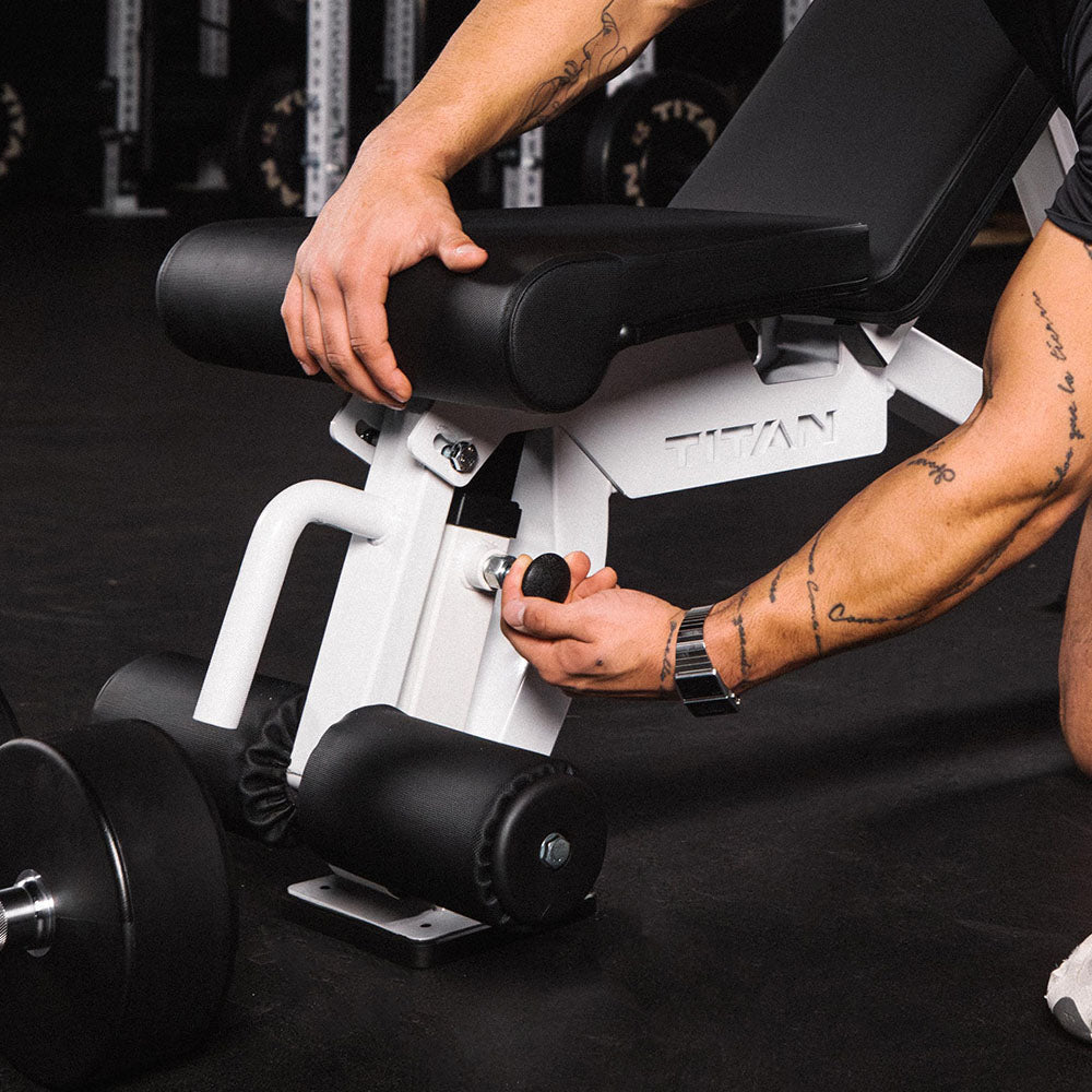 Elite Series Adjustable FID Bench | White - view 51