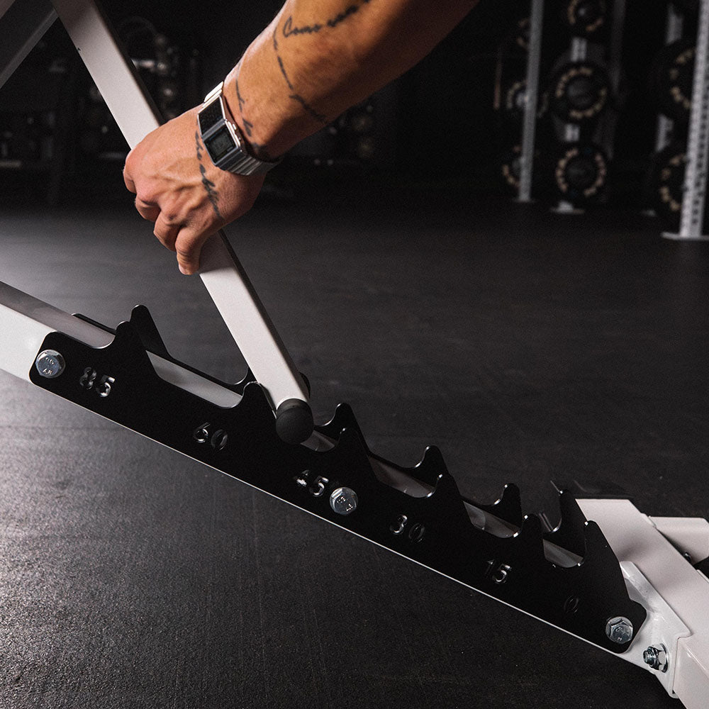 Elite Series Adjustable FID Bench | White - view 52