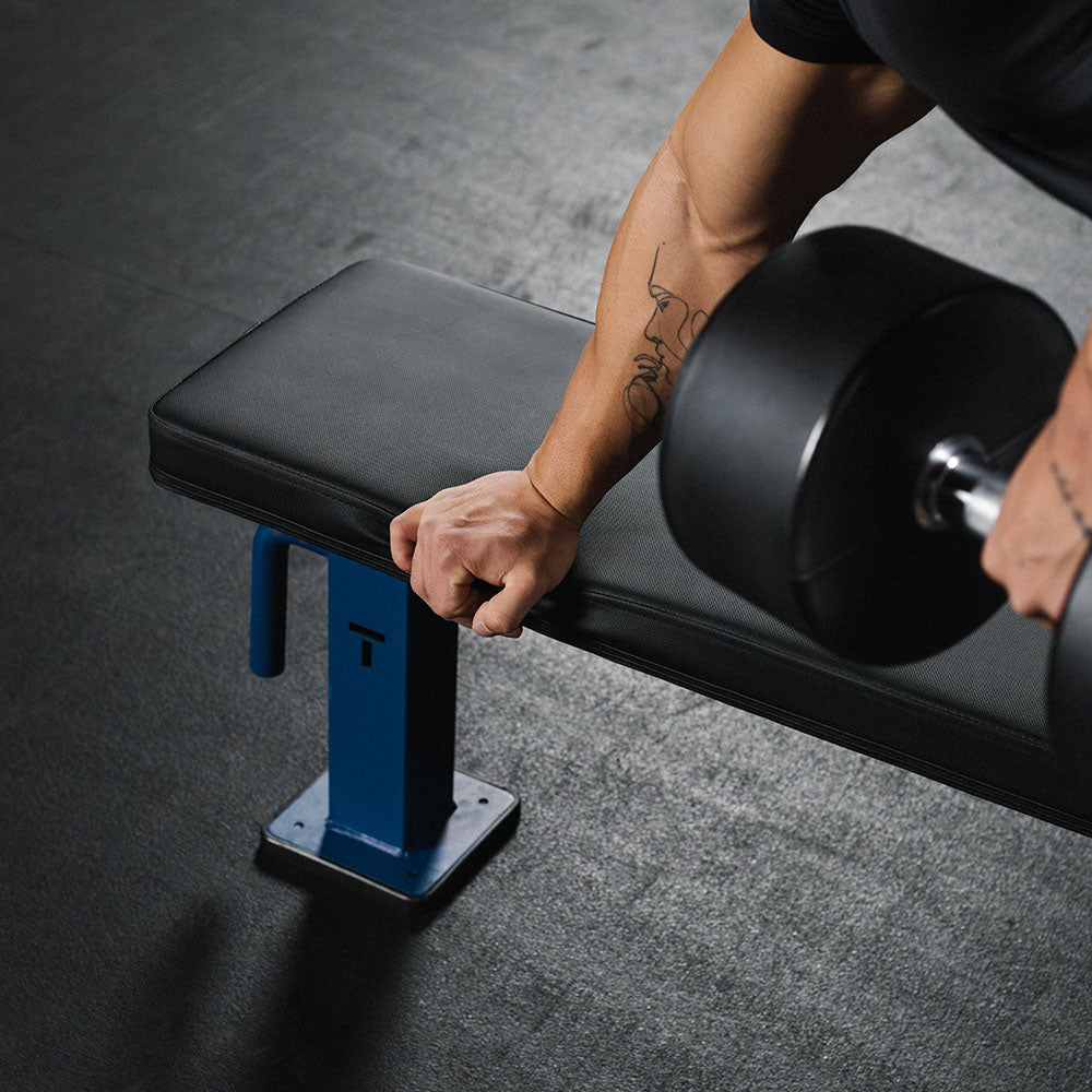 Elite Series Single Post Flat Bench | Navy