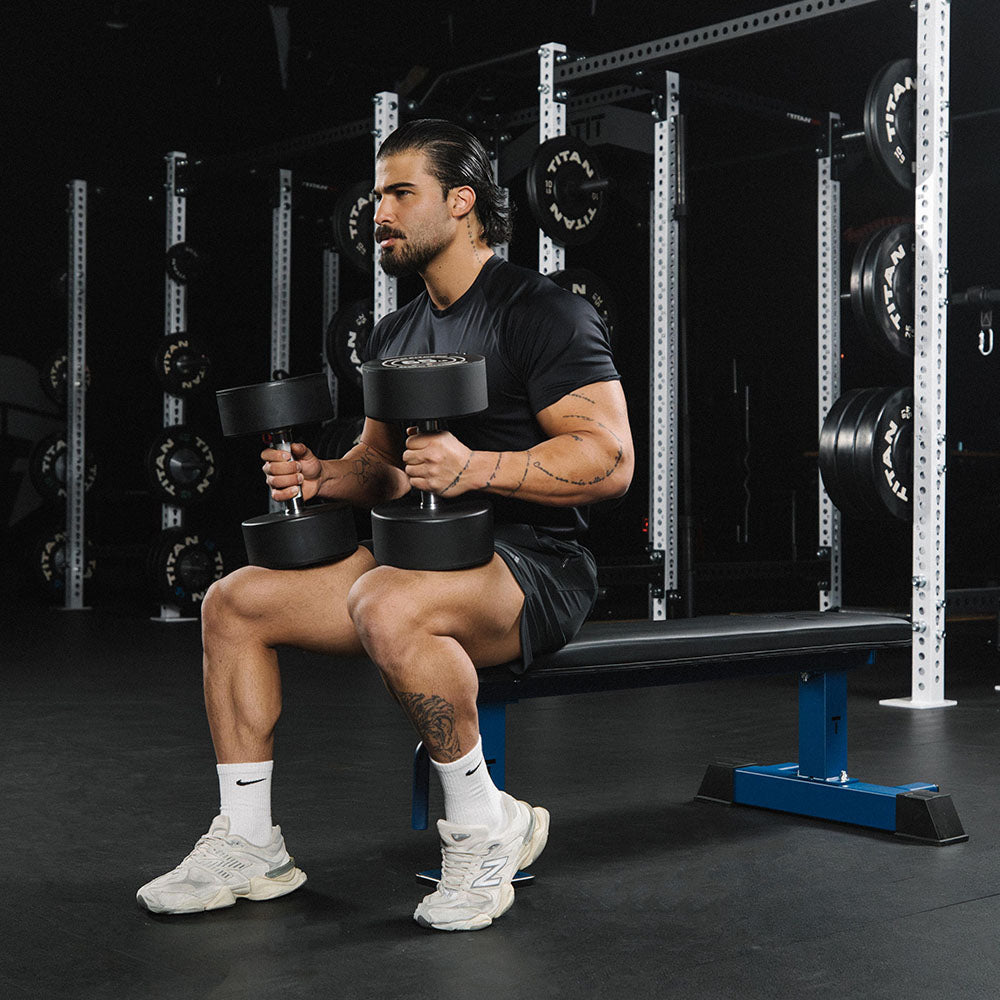 Elite Series Single Post Flat Bench | Navy - view 29