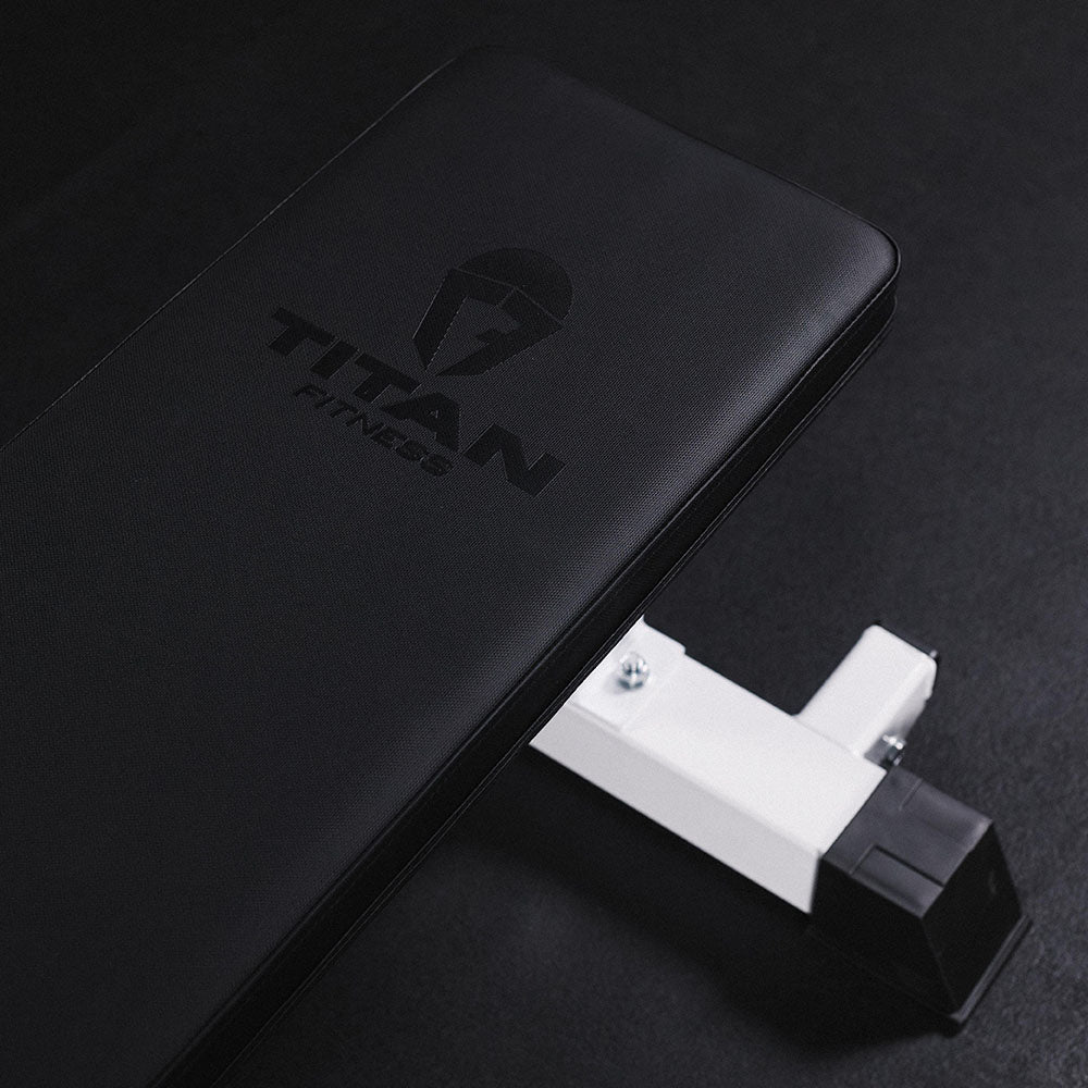 Elite Series Single Post Flat Bench | White - view 43