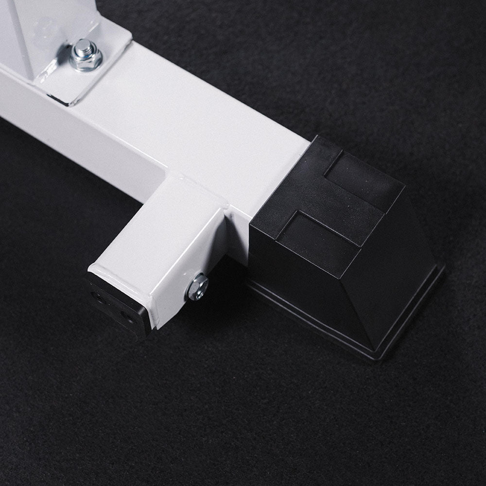 Elite Series Single Post Flat Bench | White
