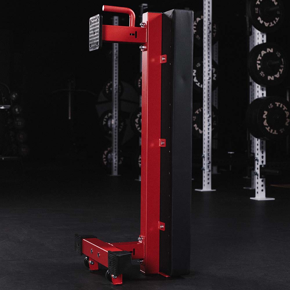 TITAN Series Single Post Flat Bench | Red - view 23