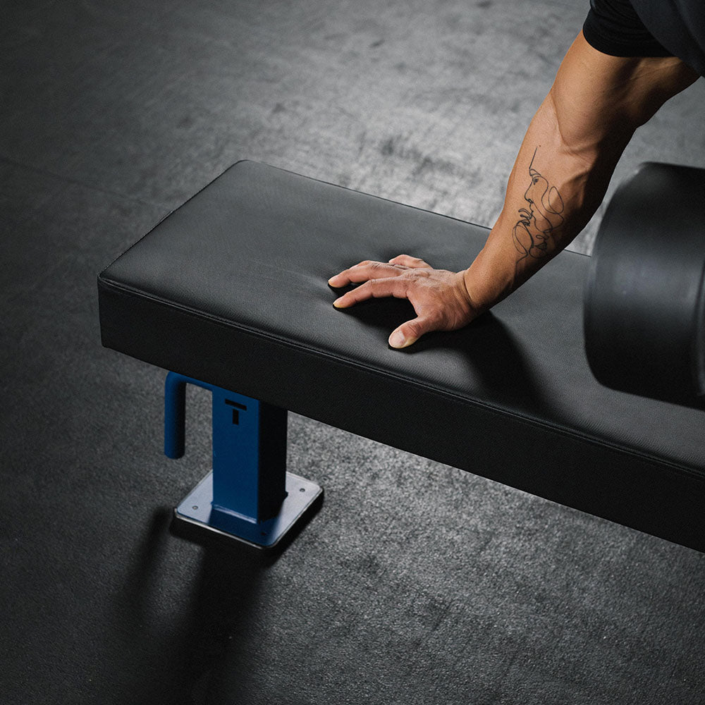 TITAN Series Single Post Flat Bench | Navy - view 27