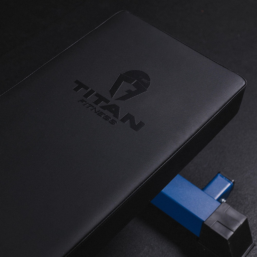 TITAN Series Single Post Flat Bench | Navy