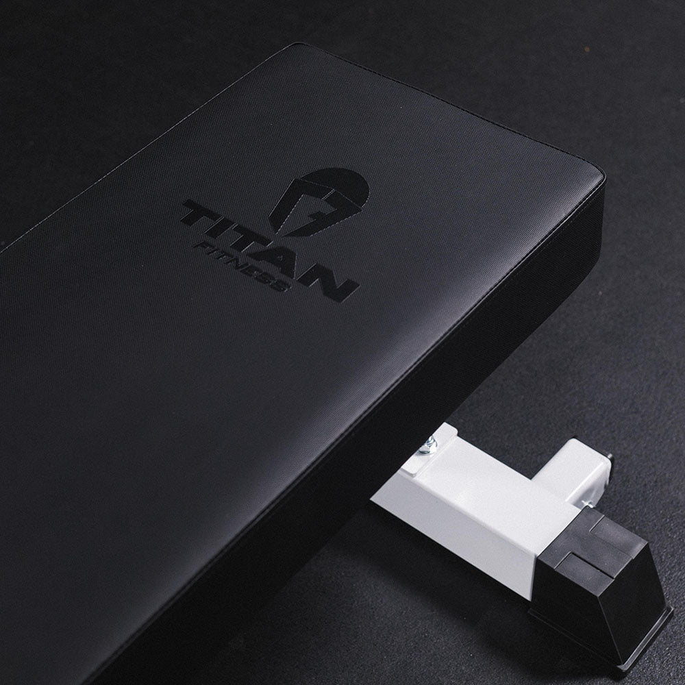 TITAN Series Single Post Flat Bench | White - view 43