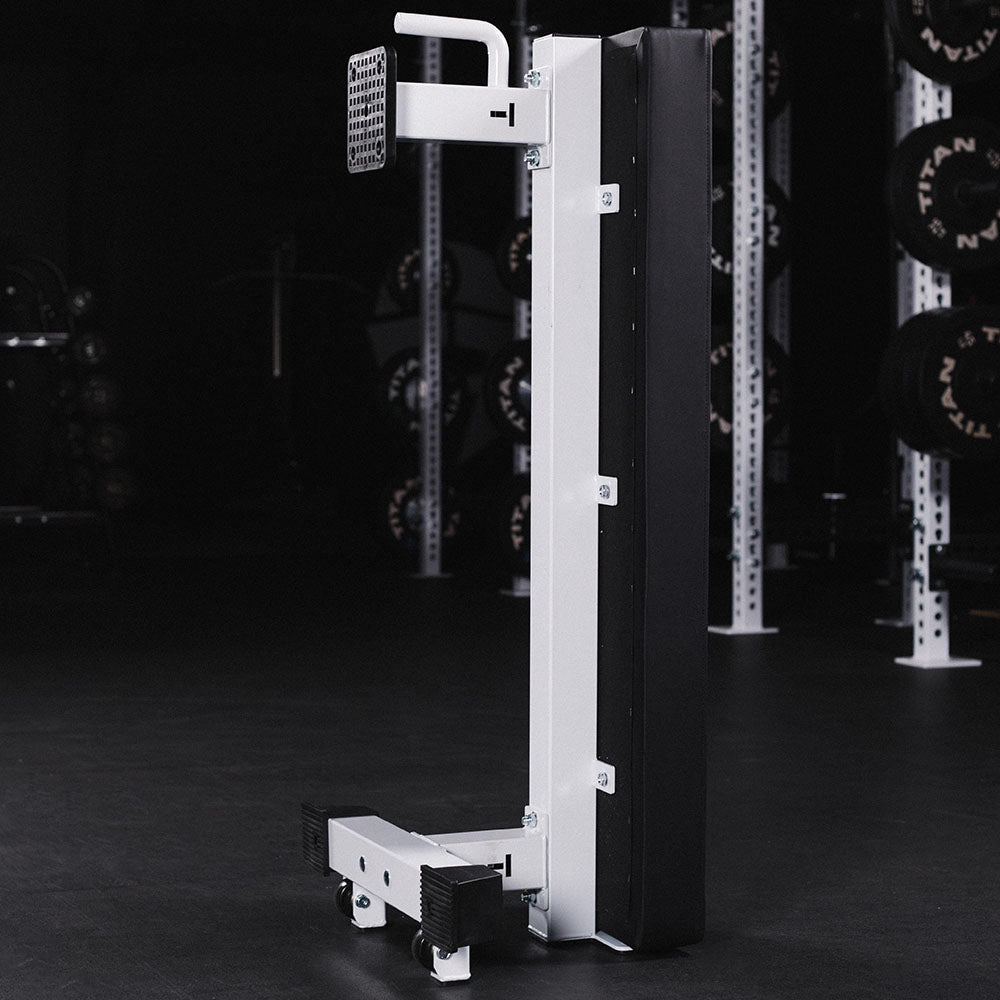 TITAN Series Single Post Flat Bench | White - view 47