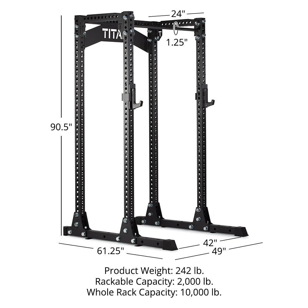 TITAN Series Half Rack | 24in - view 24
